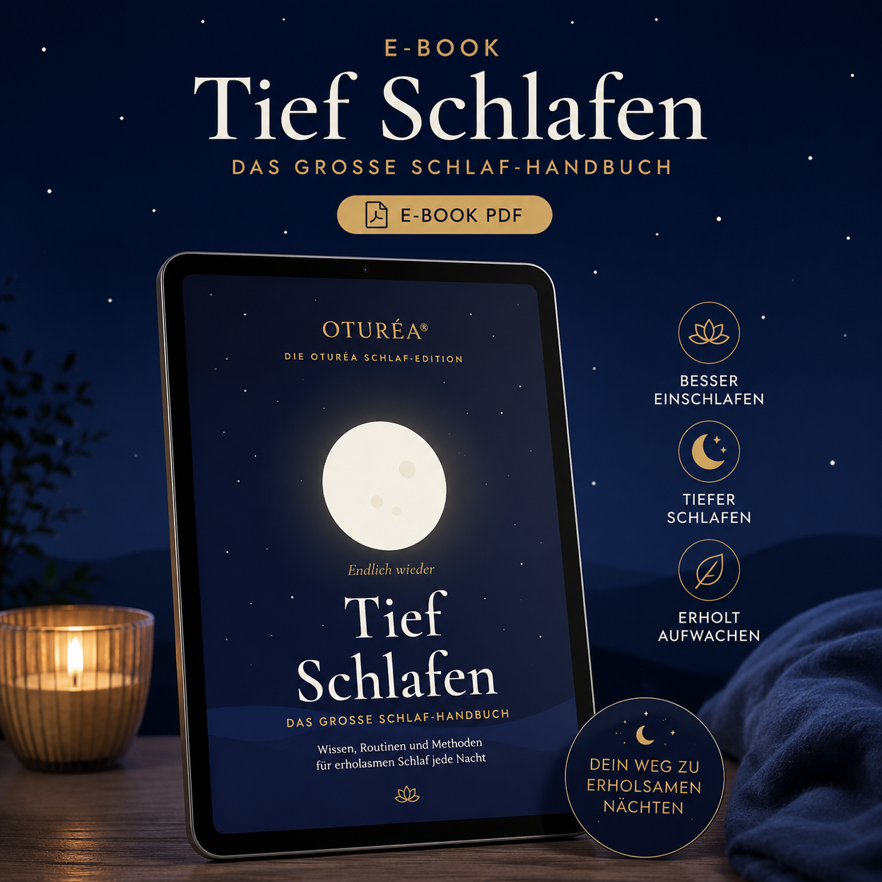 Tief Schlafen – Oturéa Schlaf-Handbuch E-Book Cover